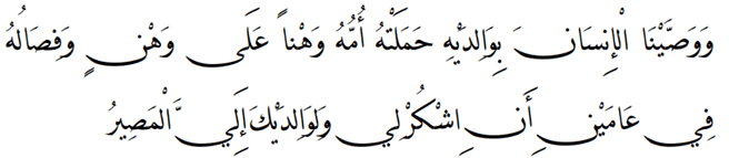 Rights of Parents in Islam ayat 1